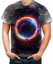 Camiseta Desgaste Buraco Negro Black Hole Space 3