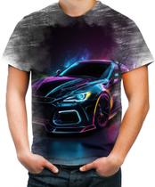 Camiseta Desgaste Carro Neon Dark Silhuette Sportive 1 - Kasubeck Store