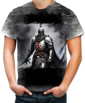 Camiseta Desgaste Cavaleiro Templário Cruzadas Paladino 5 Camiseta Desgaste Cavaleiro Templário Cruzadas Paladino 5