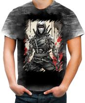Camiseta Desgaste Ciborgue Ninja Robô Espreita 1 Camiseta Desgaste Ciborgue Ninja Robô Espreita 1