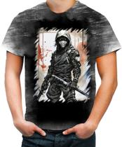 Camiseta Desgaste Ciborgue Ninja Robô Espreita 2