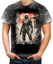 Camiseta Desgaste Ciborgue Ninja Robô Espreita 4