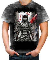 Camiseta Desgaste Ciborgue Ninja Robô Espreita 5