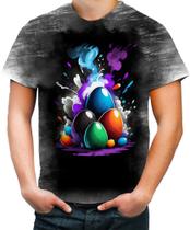 Camiseta Desgaste de Ovos de Páscoa Artísticos 1 Camiseta Desgaste de Ovos de Páscoa Artísticos 1