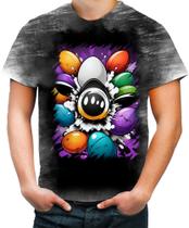 Camiseta Desgaste de Ovos de Páscoa Artísticos 12