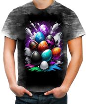 Camiseta Desgaste de Ovos de Páscoa Artísticos 6