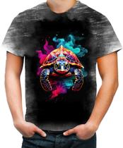 Camiseta Desgaste de Tartaruga Marinha Neon Style 6