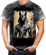 Camiseta Desgaste Deus Egípcio Anubis Mortos 4 - Kasubeck Store