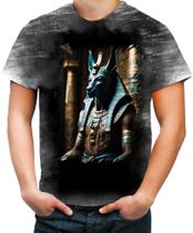 Camiseta Desgaste Deus Egípcio Anubis Mortos 6