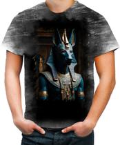 Camiseta Desgaste Deus Egípcio Anubis Mortos 7