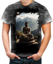 Camiseta Desgaste Estátua de Buda Iluminado Religião 10 Camiseta Desgaste Estátua de Buda Iluminado Religião 10