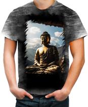 Camiseta Desgaste Estátua de Buda Iluminado Religião 11