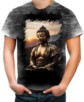 Camiseta Desgaste Estátua de Buda Iluminado Religião 13 - Kasubeck Store