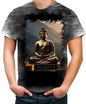 Camiseta Desgaste Estátua de Buda Iluminado Religião 14 Camiseta Desgaste Estátua de Buda Iluminado Religião 14