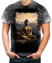 Camiseta Desgaste Estátua de Buda Iluminado Religião 21 Camiseta Desgaste Estátua de Buda Iluminado Religião 21