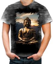 Camiseta Desgaste Estátua de Buda Iluminado Religião 24 Camiseta Desgaste Estátua de Buda Iluminado Religião 24