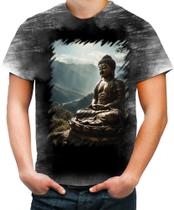 Camiseta Desgaste Estátua de Buda Iluminado Religião 7 - Kasubeck Store