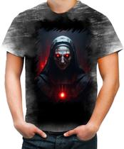 Camiseta Desgaste Freira do Mal Terror Possuída 2