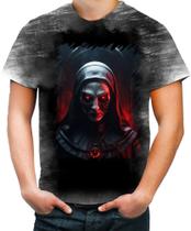 Camiseta Desgaste Freira do Mal Terror Possuída 5