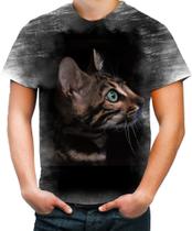 Camiseta Desgaste Gatinho Siamês Fofinho Gatos Cat 1