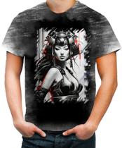 Camiseta Desgaste Geisha Ninja Nipon Japão Japan Edo 3 Camiseta Desgaste Geisha Ninja Nipon Japão Japan Edo 3