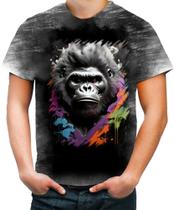 Camiseta Desgaste Gorila Furioso Força Feroz Zoo 5 Camiseta Desgaste Gorila Furioso Força Feroz Zoo 5