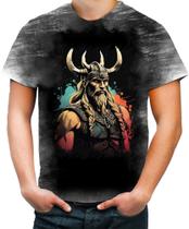 Camiseta Desgaste Guerreiro Viking Nórdico Tribo 1