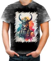 Camiseta Desgaste Guerreiro Viking Nórdico Tribo 2 - Kasubeck Store