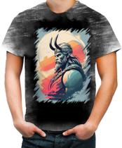 Camiseta Desgaste Guerreiro Viking Nórdico Tribo 5