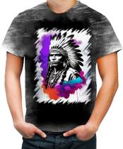 Camiseta Desgaste Índio Apache Tribo Americana Oeste 5