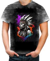 Camiseta Desgaste Índio Apache Tribo Americana Oeste 7