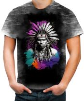 Camiseta Desgaste Índio Apache Tribo Americana Oeste 9 Camiseta Desgaste Índio Apache Tribo Americana Oeste 9