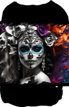Camiseta Desgaste La Catrina Mexicana Dama Esqueleto 10