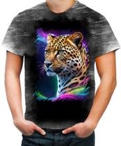 Camiseta Desgaste Leopardo Velocidade Felino Panthera 1