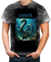 Camiseta Desgaste Leviat Leviathan Monstro Marinho 1 Camiseta Desgaste Leviat Leviathan Monstro Marinho 1