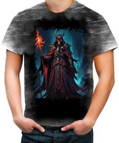 Camiseta Desgaste Lich Ancião Desenhado Magia 3