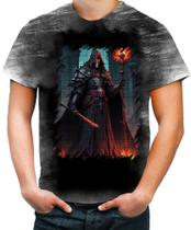 Camiseta Desgaste Lich Ancião Desenhado Magia 6