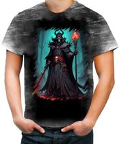 Camiseta Desgaste Lich Ancião Desenhado Magia 9