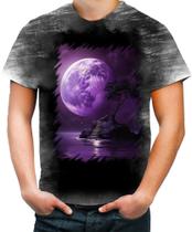 Camiseta Desgaste Lua Púrpura Luar Roxo Moon Lunar 7 Camiseta Desgaste Lua Púrpura Luar Roxo Moon Lunar 7