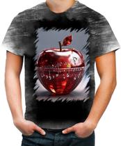 Camiseta Desgaste Maçã Musical de Cristal 12