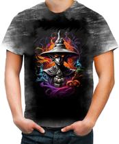 Camiseta Desgaste Mago das Trevas Poder Magia 1 Camiseta Desgaste Mago das Trevas Poder Magia 1