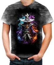 Camiseta Desgaste Mago das Trevas Poder Magia 4 Camiseta Desgaste Mago das Trevas Poder Magia 4