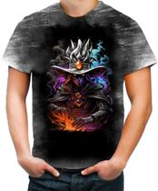 Camiseta Desgaste Mago das Trevas Poder Magia 6 Camiseta Desgaste Mago das Trevas Poder Magia 6