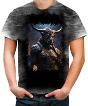 Camiseta Desgaste Minotauro Criatura Fera Mitologia 1 Camiseta Desgaste Minotauro Criatura Fera Mitologia 1