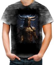 Camiseta Desgaste Minotauro Criatura Fera Mitologia 2
