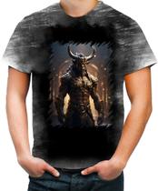 Camiseta Desgaste Minotauro Criatura Fera Mitologia 6