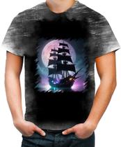 Camiseta Desgaste Navio Pirata Fantasma Spectral Ship 4