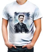 Camiseta Desgaste Nikola Tesla Físico Inventor Eletrecidade 10