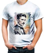 Camiseta Desgaste Nikola Tesla Físico Inventor Eletrecidade 8
