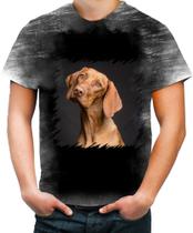 Camiseta Desgaste Olhar Canino Cão Cachorro Doguíneo 4 - Kasubeck Store